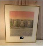 Mooie Litho 'Achter Tralies' - Christiane Bal, Antiek en Kunst, Ophalen of Verzenden