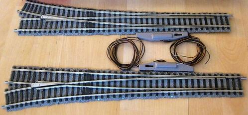Fleischmann Profi HO 6149 paar hogesnelheidsschakelaars, Hobby en Vrije tijd, Modeltreinen | H0, Gebruikt, Rails, Fleischmann