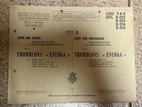 ABL-Reglement - Tromblons "ENERGA" granaat, Verzamelen, Militaria | Algemeen, Ophalen of Verzenden