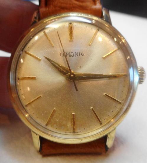 103) Lemania mécanique vintage, calibre Lemania 3170 17 rubi, Handtassen en Accessoires, Edelstenen, Gebruikt, Ophalen of Verzenden