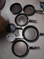 lot 5 poêles + 1 poêlon avec couv + 1 plat Tefal, Huis en Inrichting, Keuken | Potten en Pannen, Ophalen, Gebruikt, Koekenpan of Braadpan