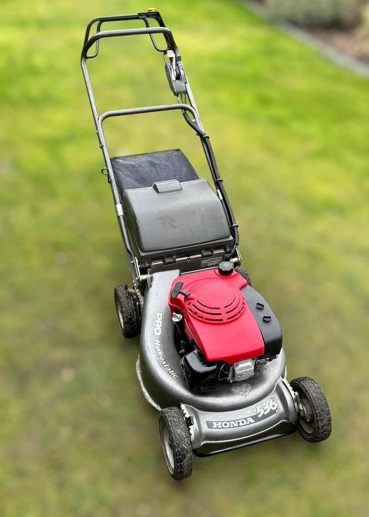 Honda HRH 536 professionele grasmaaier ‘98 met mulchplug, Tuin en Terras, Grasmaaiers, Zo goed als nieuw, Opvangbak, Ophalen