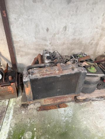 Mitsubishi K4D 4-cilinder dieselmotor –compleet met radiator beschikbaar voor biedingen