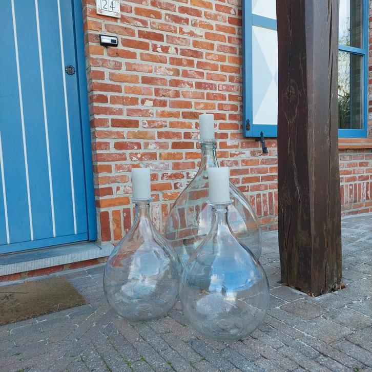 Dame Jeanne in klaar glas, Antiek en Kunst, Curiosa en Brocante, Ophalen