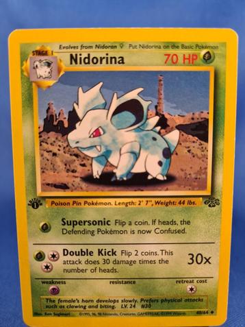 Nidorina 40/64 - Jungle (1st edition) beschikbaar voor biedingen