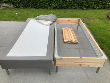 Ikea Espevar bed 90x200 - binnenveringsmatrasbodem met poten
