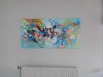 Abstract schilderij op canvas 60 x 120 cm, Ophalen