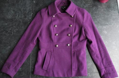 Mooie trendy jas paars-gecentreerd maat Small, Kleding | Dames, Jassen | Zomer, Zo goed als nieuw, Maat 38/40 (M), Paars, Ophalen of Verzenden