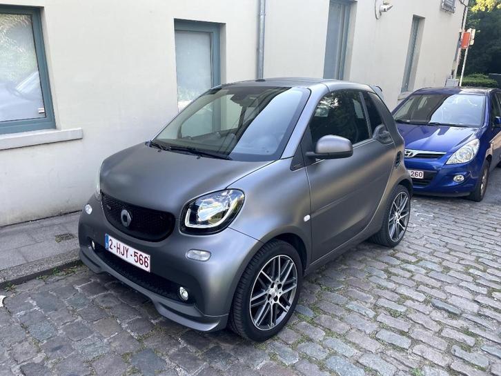 Smart Brabus Fortwo Cabriolet, Auto's, Smart, Particulier, ForTwo, Benzine, Euro 6, Cabriolet, 3 deurs, Automaat, Zilver of Grijs