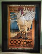 Cadre avec affiche De Haan/Coq sur Mer (réplique), Antiquités & Art, Enlèvement