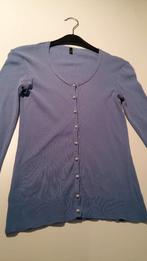 Pull bleu BENETTON taille S avec boutons nacrés, Benetton, Enlèvement ou Envoi, Taille 36 (S), Bleu