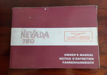 Manuel du propriétaire de la Moto Guzzi Nevada 750 1991, Envoi, Moto Guzzi