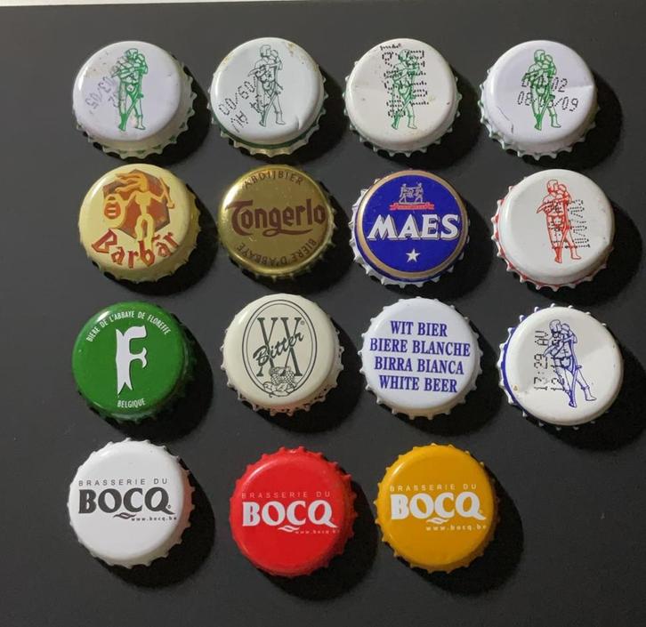 Lot de capsules Belgique, Collections, Marques de bière, Utilisé, Envoi