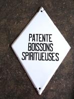 PLAQUE PATENTE BOISSONS SPIRITUEUSE NO ORVAL, Enlèvement ou Envoi, Utilisé, Panneau, Plaque ou Plaquette publicitaire, Autres marques