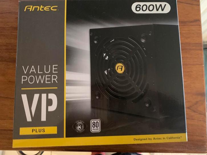 Antec VALUE POWER 600P PLUS, Computers en Software, Pc- en Netwerkkabels, Ophalen of Verzenden
