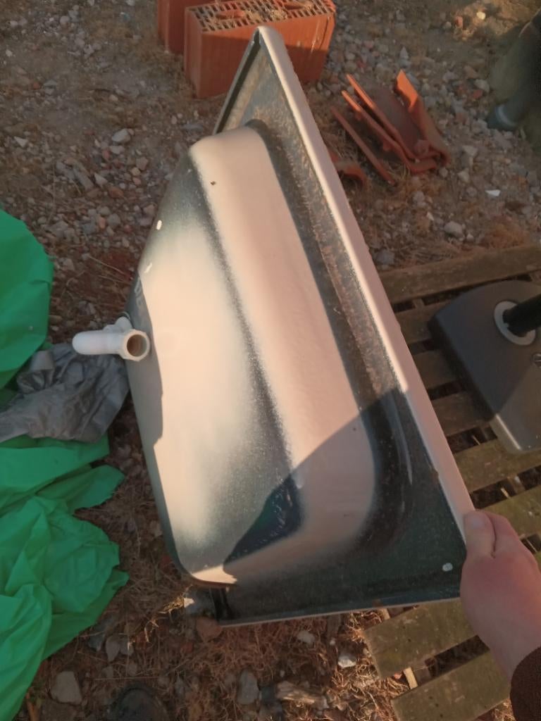 Douchebak gietijzer, Ophalen, Gebruikt, Douche