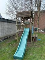 Gratis Speelhuisje - klimtoren - glijbaan, Kinderen en Baby's, Speelgoed | Buiten | Speeltoestellen, Ophalen, Gebruikt, Klimwand