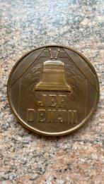 Bronzen medaille Jef Denijn, Ophalen