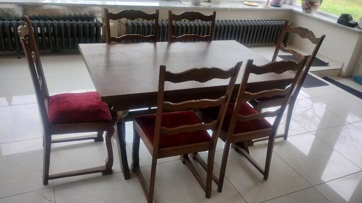 Table à manger extensible plus chaises, suite de décès, Maison & Meubles, Tables | Tables à manger, Utilisé, 50 à 100 cm, 200 cm ou plus