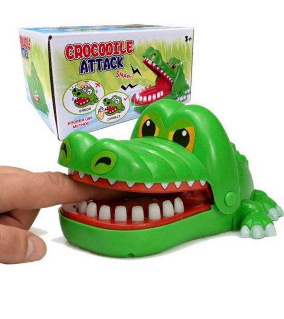 Crocodile Attack Bijtende Krokodil Tanden NIEUW spelletje, Hobby en Vrije tijd, Gezelschapsspellen | Overige, Vijf spelers of meer