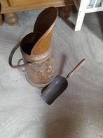 Charbonniere  en cuivre et pelle a charbon, Enlèvement, Cuivre