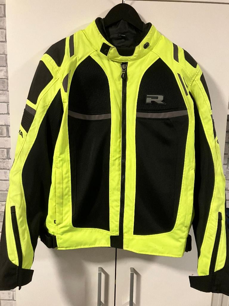 Motorjas (zomer-tussenseizoen) Richa fluogeel maat XL, Motoren, Kleding | Motorkleding, Jas | textiel, Heren, Tweedehands, Ophalen of Verzenden
