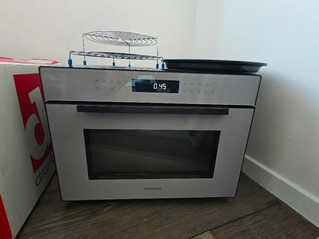 Combi Microgolf Oven  Samsung MC 35R8058 vrijstaand, Ophalen, Crisp, Gebruikt, Draaiplateau
