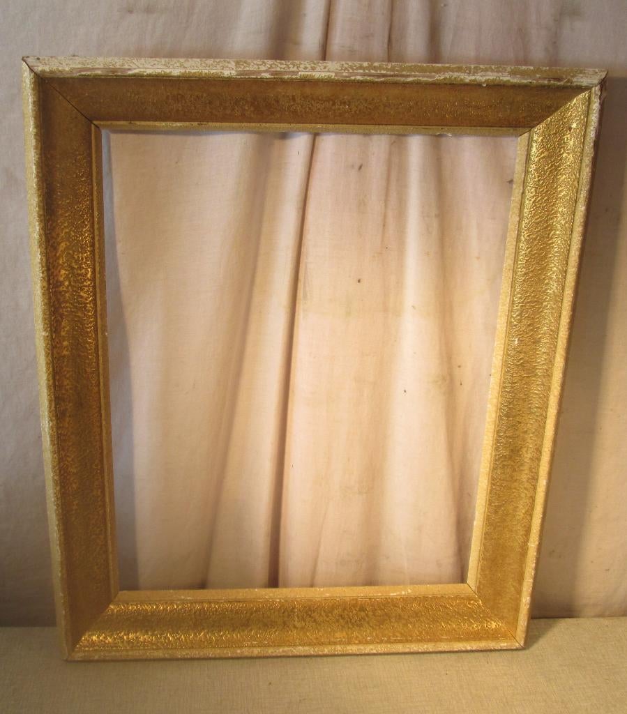 Magnifique cadre en bois doré antique, 61 x 51 x 50 x 40, Enlèvement ou Envoi, Utilisé, Bois