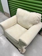 Vintage fauteuil in rozenpatroon beige, Enlèvement, Tissus