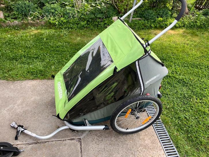 Fietskar Croozer voor 2 kinderen, Vélos & Vélomoteurs, Accessoires vélo | Remorques, Utilisé, Remorque pour enfant, 20 à 40 kg