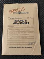 Unsolved moordmysterie spel - De moord in villa Sommen, Hobby en Vrije tijd, Denksport en Puzzels, Ophalen of Verzenden, Zo goed als nieuw