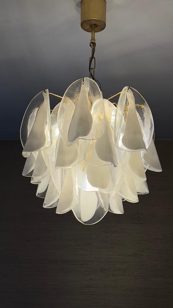 vintage Murano kroonluchter, Enlèvement, Utilisé, Verre, 75 cm ou plus