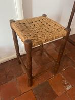 ORIGINEEL VINTAGE KRUK KRUKJE HOUT KOORD ZIT, Antiek en Kunst, Ophalen of Verzenden
