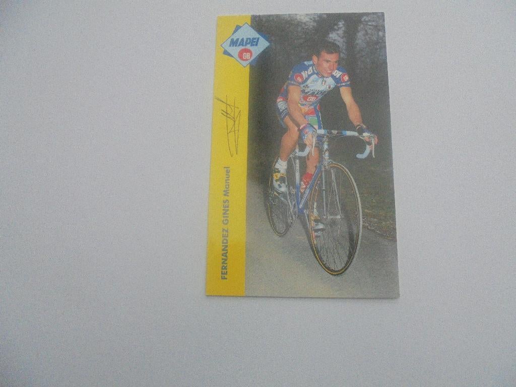 wielrenner-fernandez gines manuel, Collections, Photos & Gravures, Envoi, 1980 à nos jours, Comme neuf, Photo