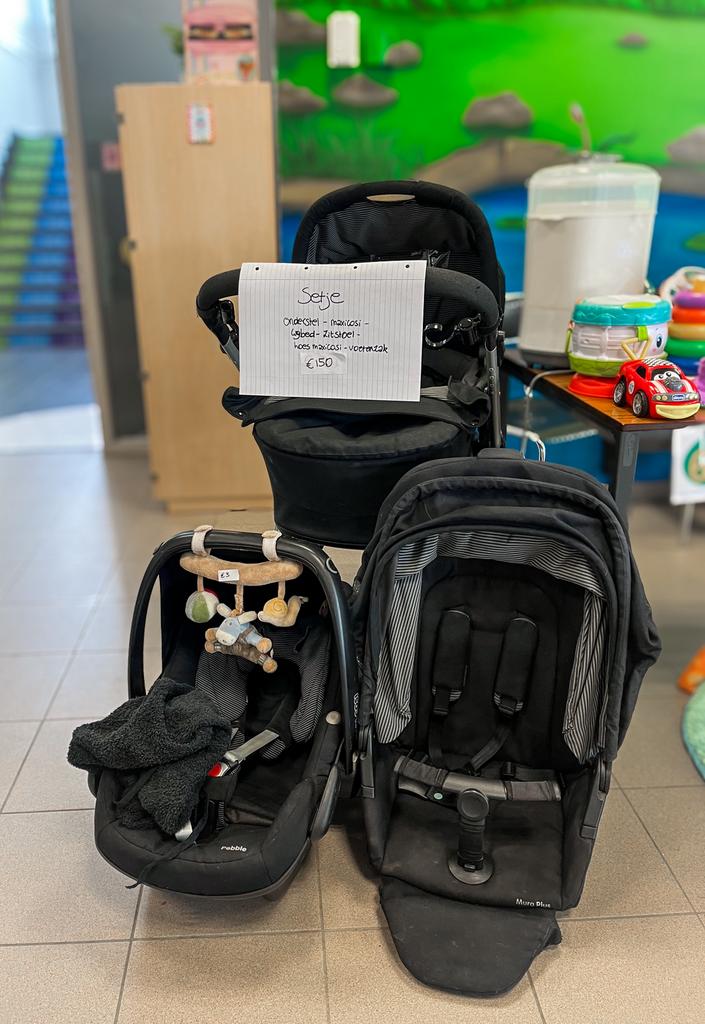 Volledige buggy/kinderwagen, Enlèvement, Utilisé, Maxi-Cosi, Couverture pieds