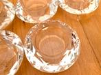 Lot de 6 bougeoirs en verre avec facettes, Enlèvement, Neuf