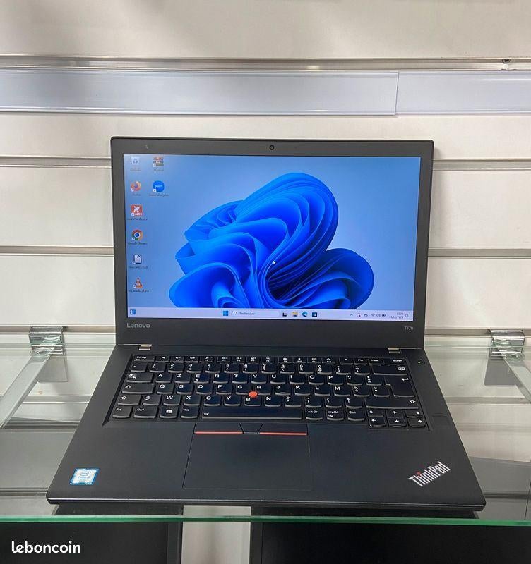 Ordinateur portable Lenovo T470 Pro, Informatique & Logiciels, Ordinateurs portables Windows, Utilisé, 14 pouces, SSD, Azerty