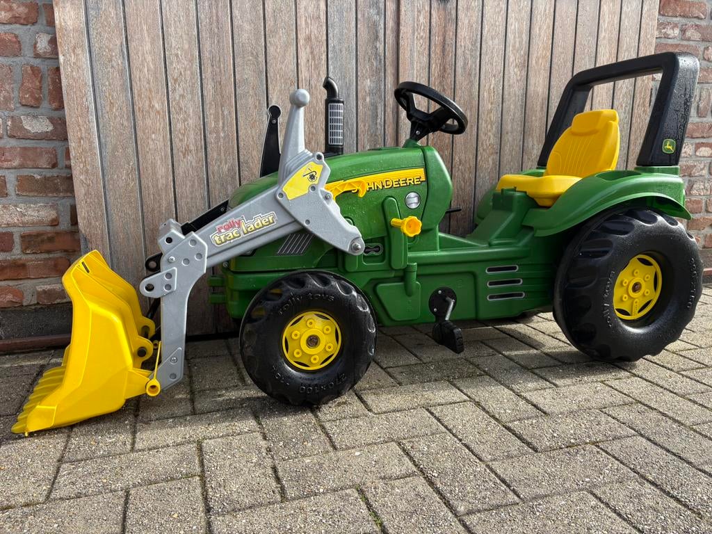 tractor John Deere met voorlader, Enfants & Bébés, Enlèvement ou Envoi, Comme neuf, Véhicule à pédales