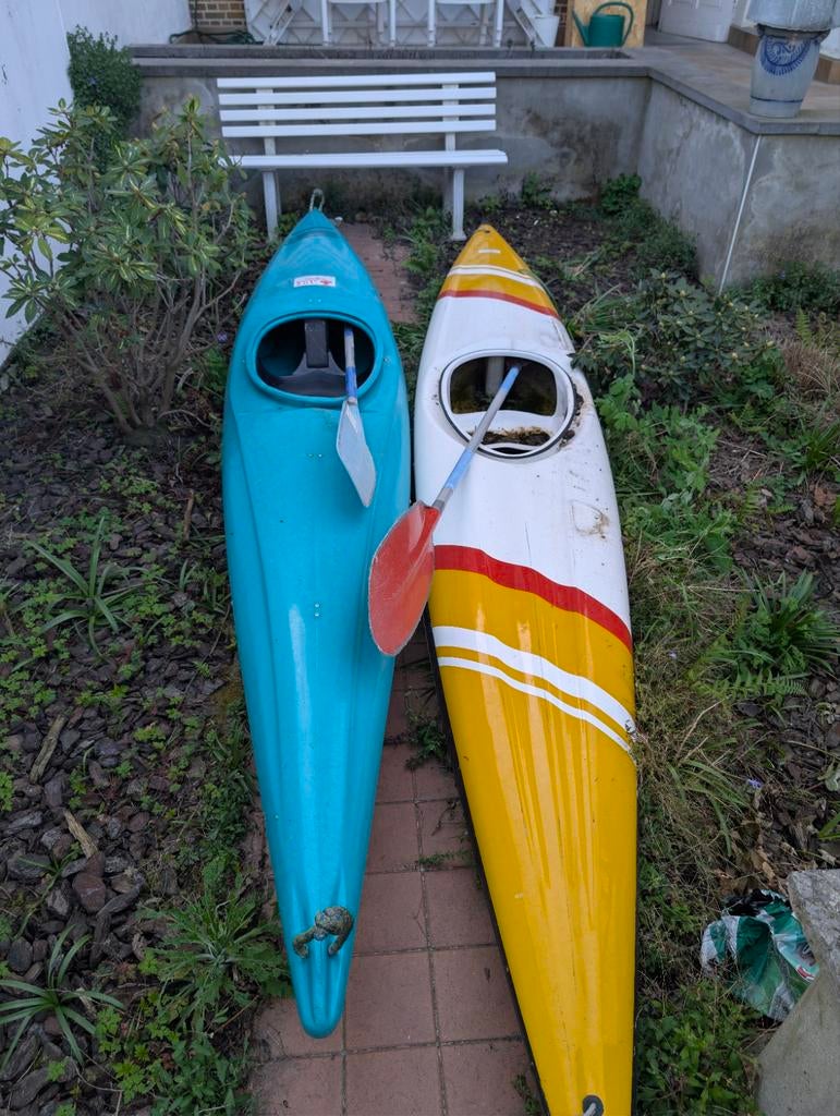2 kayaks te koop, Watersport en Boten, Kano's, Ophalen, Gebruikt, Eén persoon, Kajak