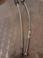 Deux(2)Flexibles robinet évier vers rob.Schell:Neufs 50cm3/8, Bricolage & Construction, Sanitaire, Enlèvement, Neuf, Inox, Robinet