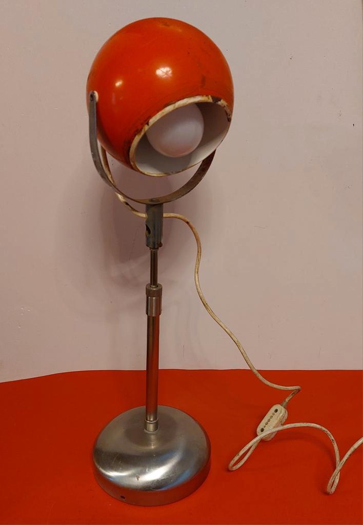 Vintage lampe de bureau Space âge, Huis en Inrichting, Lampen | Vloerlampen, Gebruikt, Minder dan 100 cm, Metaal, Ophalen of Verzenden