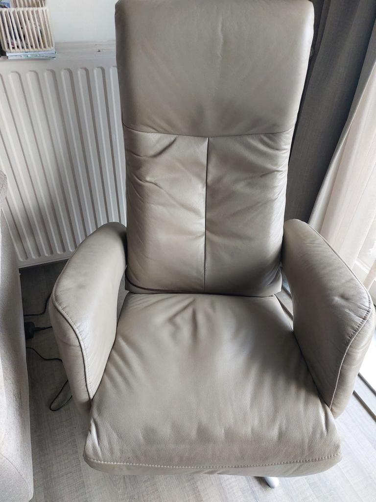 Relaxzetel leder, Enlèvement ou Envoi, Comme neuf, Modern