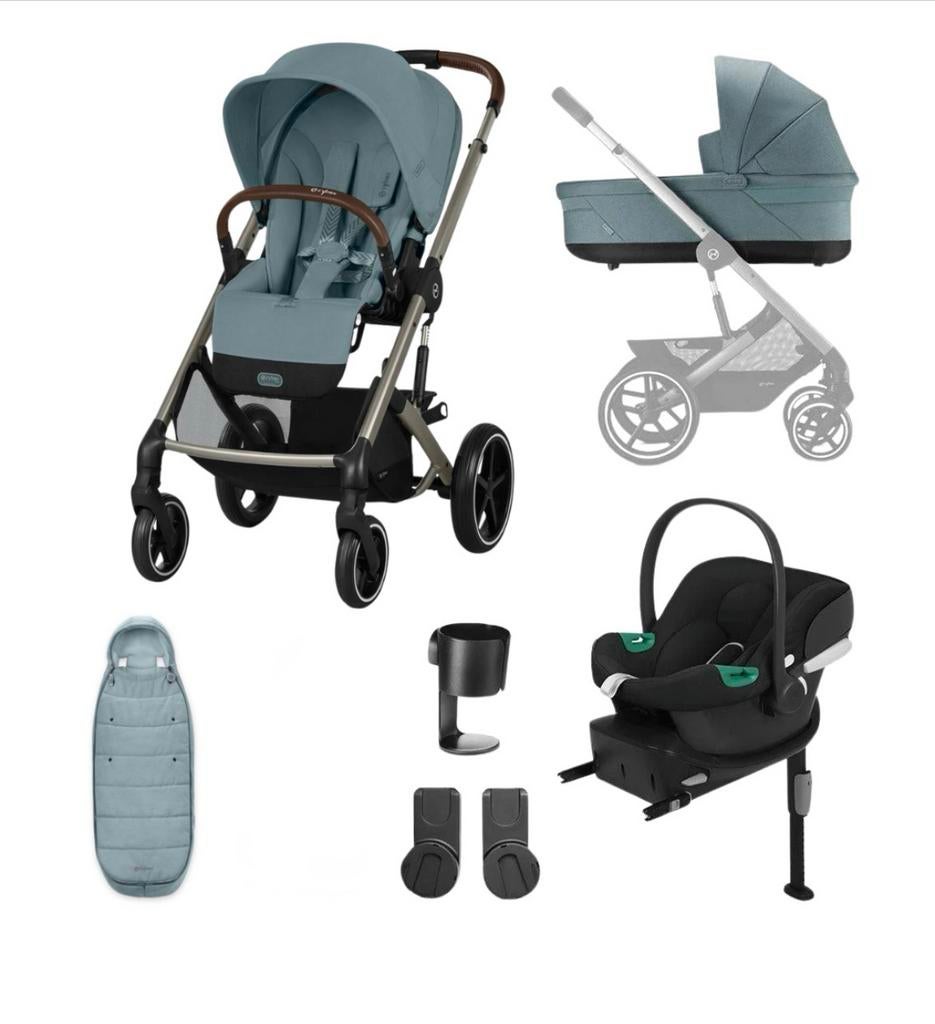 Cybex Balios S Lux Trio – volledig pakket – blauw – €650, Enlèvement, Comme neuf