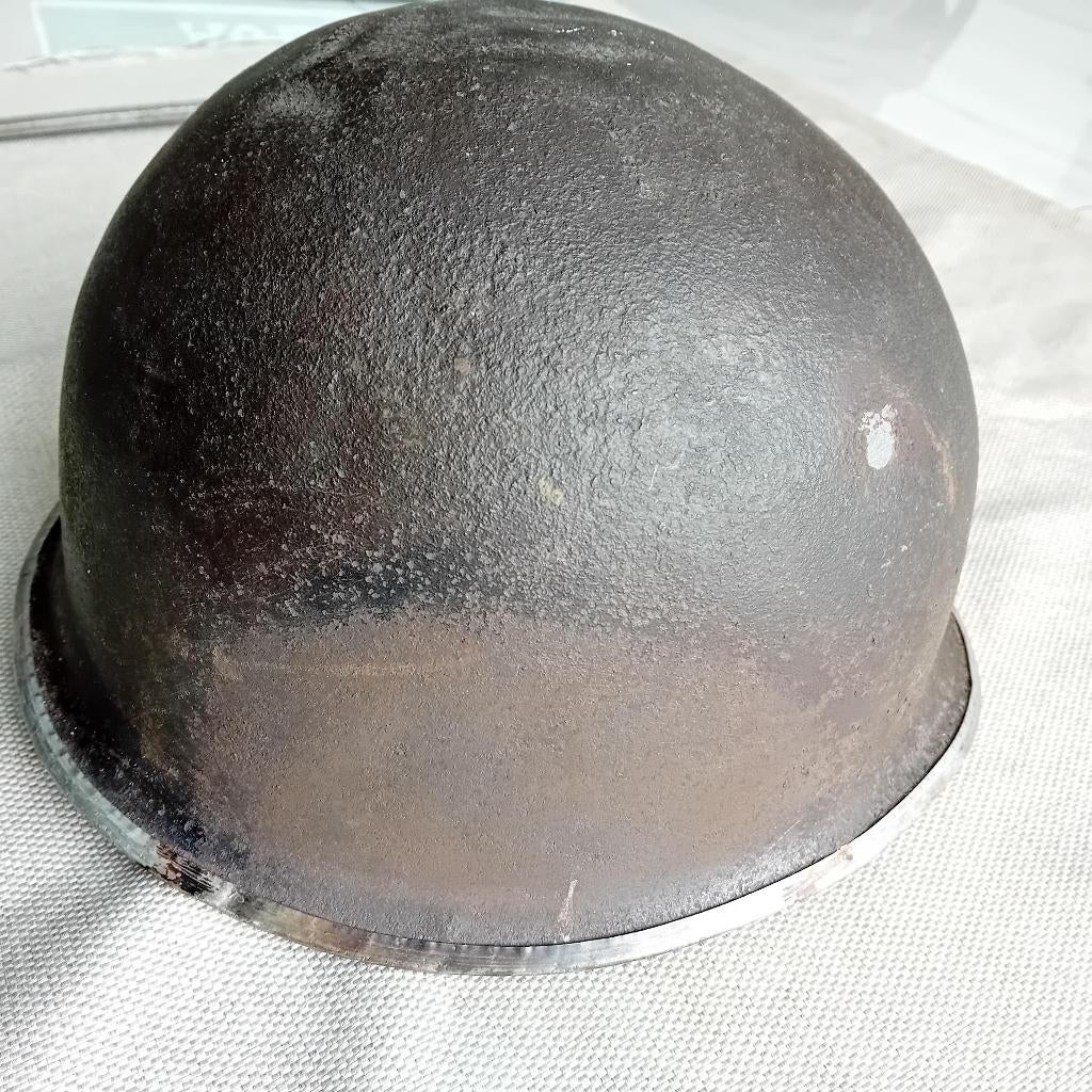 Casque américain à couture avant, impact de balle, Collections, Objets militaires | Seconde Guerre mondiale, Armée de terre, Enlèvement ou Envoi