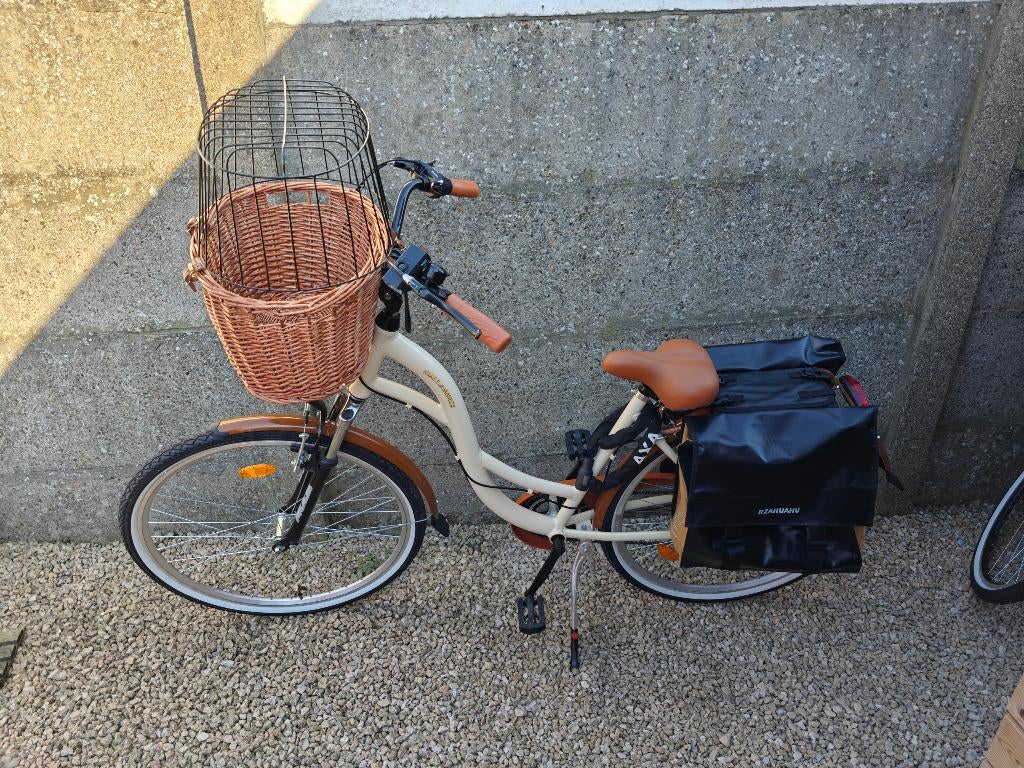 Damesfiets oma fiets Dallas bikes nieuw., Ophalen, Dallas Bikes, Velgrem, Versnellingen