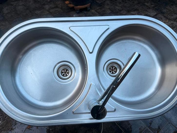Spoelbak inox, Huis en Inrichting, Keuken | Keukenelementen, Ophalen