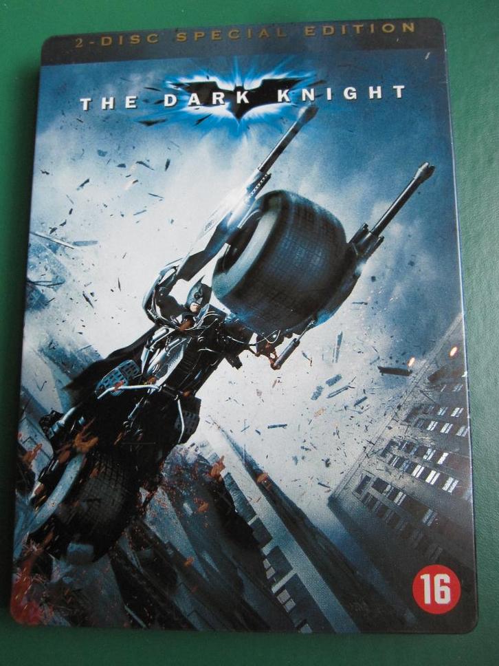 The Dark Knight (2008) 2 disc steelbook, Cd's en Dvd's, Dvd's | Actie, Zo goed als nieuw, Actie, Boxset, Vanaf 16 jaar, Ophalen of Verzenden