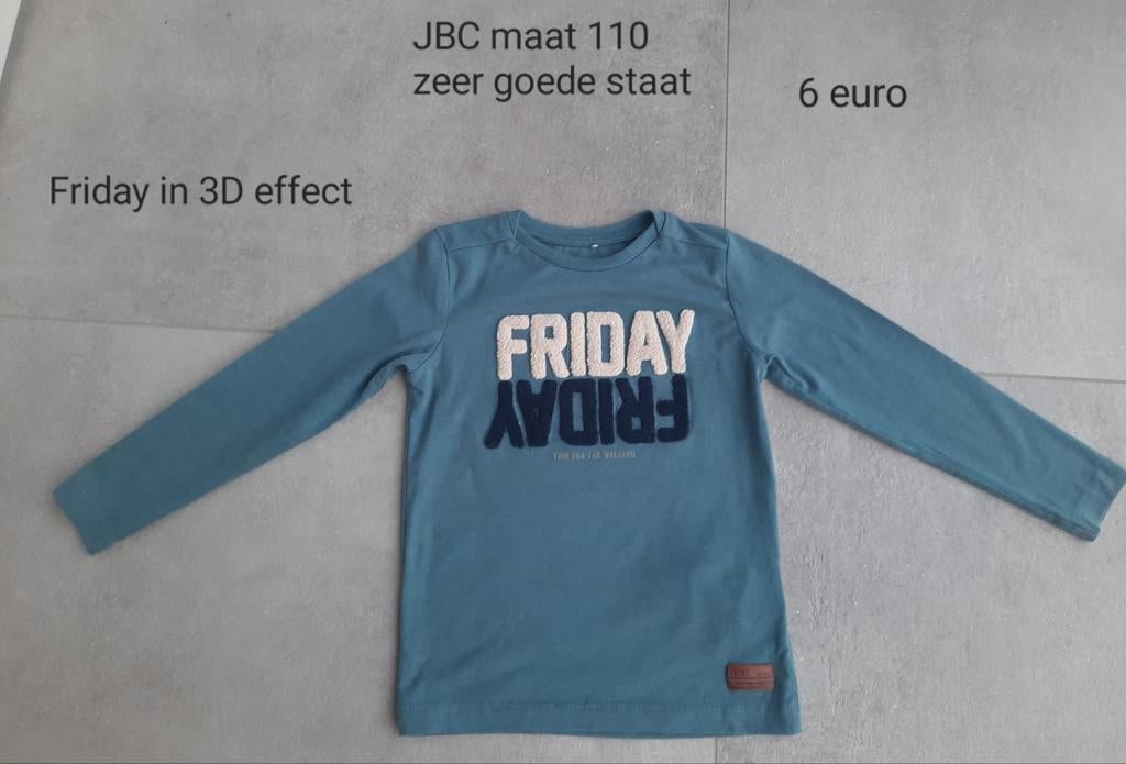 Maat 110 longsleeves en hemd, Enfants & Bébés, Vêtements de bébé | Taille 86, Enlèvement ou Envoi