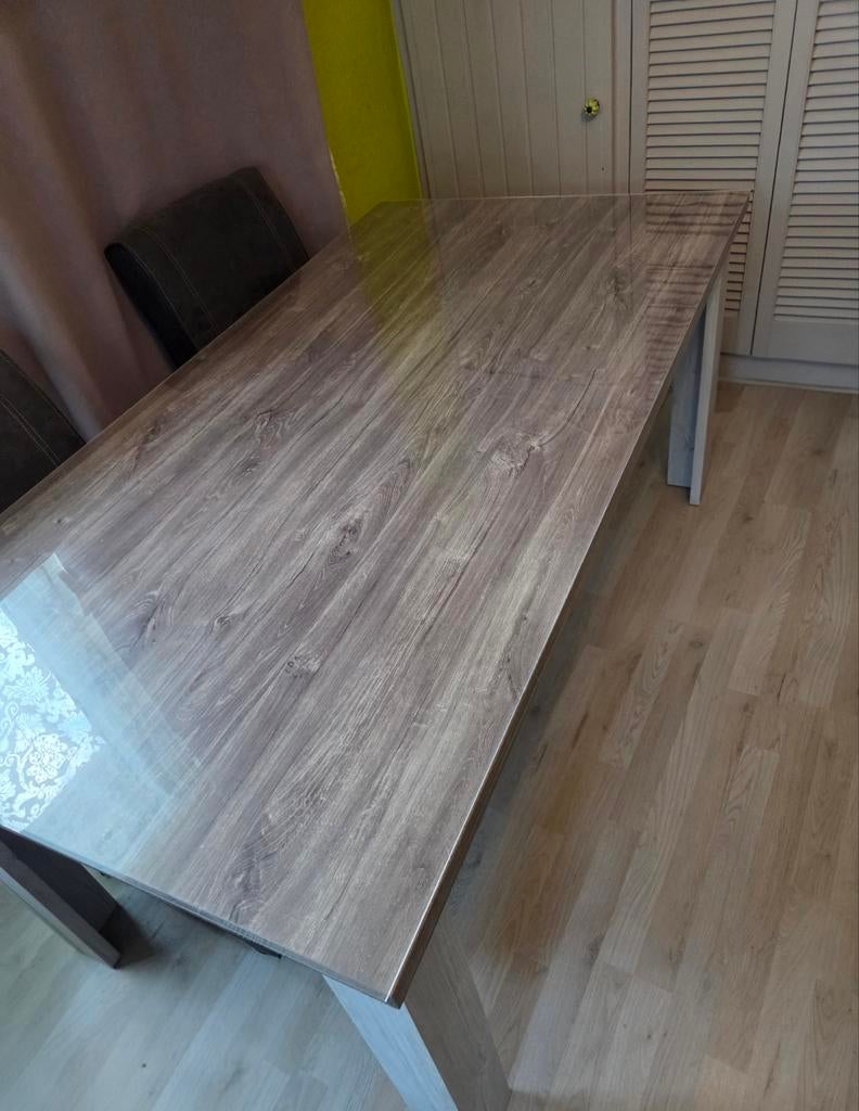 Eet tafel met tafelzeil Zonder stoelen, Huis en Inrichting, Ophalen, Landelijk, Vijf personen of meer, 150 tot 200 cm