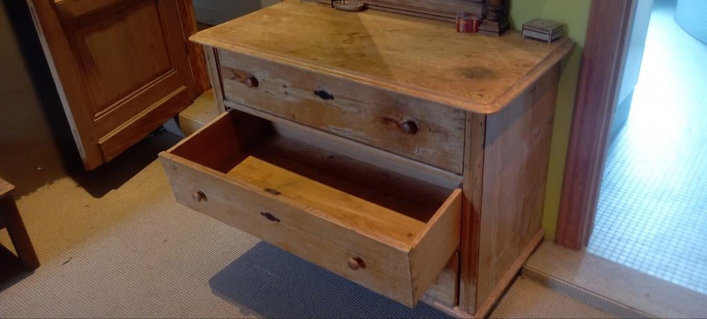 Grenen dressoir, Ophalen, Gebruikt, 100 tot 150 cm, Grenenhout